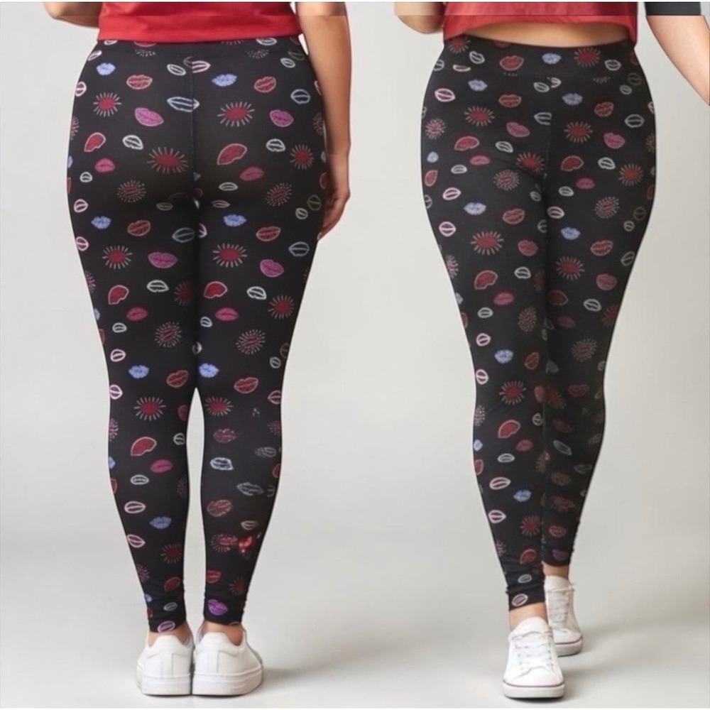 TORRID Lips Design Full-Length Pocket Legging NWT Size‎ 2X